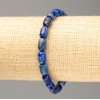 Lapis Lazuli Stone Bracelet on Elastic, d-9x6.5mm, length 18cm+
