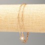 Xuping Bracelet, 18K Gold Plated, Length 18-21cm, Thickness 2mm+/- with Sun and White Stones