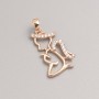 Xuping Pendant 18K Gold Plated Angel, diameter 20x12mm+