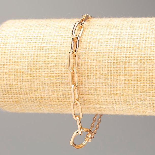 Xuping Bracelet 18K Gold Plated L 17-20cm, Thickness 5.5mm+