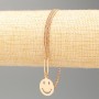 Xuping Bracelet 18K Gold Plated "Smile" L 18-21cm, thickness 2mm+
