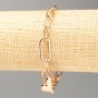 Xuping Bracelet 18K Gold Plated "Heart" L 16-20cm, thickness 6.5mm+/-, thickness 9mm+