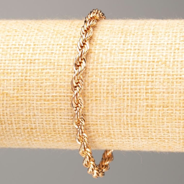 Xuping Bracelet 18K Gold Plated, length 19cm, thickness 5mm+
