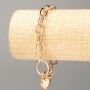 Xuping Bracelet 18K Gold Plated "Heart" L 21cm, thickness 8.5mm+