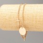 Xuping Bracelet Gold Plated "Cross" 18K, length 18-22cm, thickness 2mm+/-, thickness 2mm+