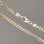 Xuping Chain 18K Gold Plated Curb Weave, length 50cm, thickness 3.5mm