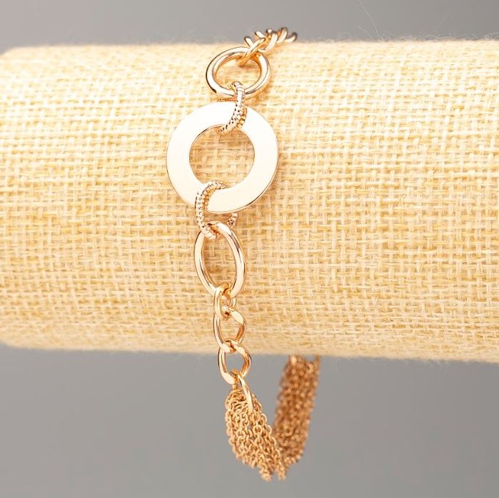Xuping Bracelet 18K Gold Plated, length 18-21cm, thickness 5mm+