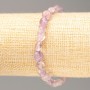 Bracelet of natural gemstone Amethyst faceted, diameter 7×8-6×7mm +-, length 18cm +- stretch