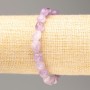Bracelet with Natural Amethyst, faceted beads, diameter 12.5x9 - 8x6mm +-/-, length 18cm +/- on elastic