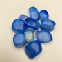 Souvenir Natural Stone Blue Agate Tumbled 23.5x18mm(+-) 100g Pack
