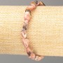 Rhodochrosite Natural Stone Bracelet, Tumbled, Diameter 10x6mm(+-)mm, Length 18cm