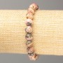 Rhodochrosite Natural Stone Bracelet, Smooth Round Beads, Diameter 8(+-)mm, Length 18cm