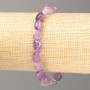 Amethyst Natural Stone Bracelet, Tumbled, Diameter 11x8mm+-, Length 18cm +