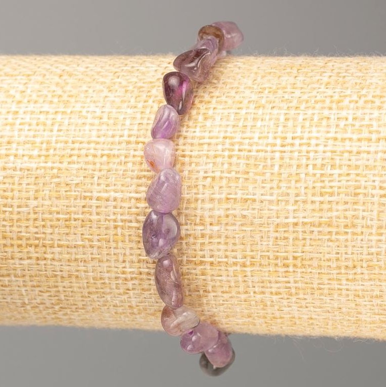 Ametrine Natural Stone Bracelet, Tumbled, Diameter 8x5mm+-, Length 18cm +
