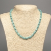 Turquoise Necklace, Smooth Cylinder, Diameter 10x6mm +/-, Length 47cm +
