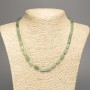 Jade Necklace, natural stone, smooth cylinder beads, diameter 10x6mm+/-, length 50cm+