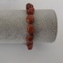 Red Jasper Bracelet, natural stone tumbled beads on elastic, diameter 13x10mm+/-, length 18cm