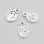 Pendant Finding St. Benedict 13x8 mm, pack of ~30 pcs, 20g