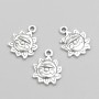 Sun Pendant Finding 15x12mm, Pack of 20pcs +/-, 20 Grams