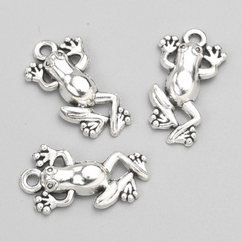 Pendant Finding Frog 20x12 mm, pack of ~16 pcs, 20g