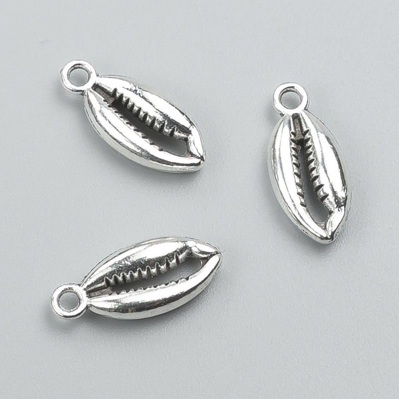 Pendant Finding Shell 18x8 mm, pack of ~16 pcs, 20g