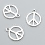 Pendant Finding Peace Sign 17x14 mm, pack of ~27 pcs, 20g