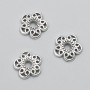 Findings End Cap silver metal colour, diameter 12x2(+/-)mm pack -20g 52(+/-)pcs