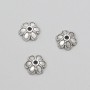 Findings End Cap silver metal colour, diameter 9x3(+/-)mm pack -20g 62(+/-)pcs