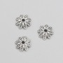 Findings End Cap silver metal colour, diameter 10x3(+/-)mm pack -20g 80(+/-)pcs