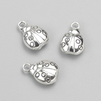 Findings Pendant Ladybird 14x10mm pack of 10pcs +/- 20g