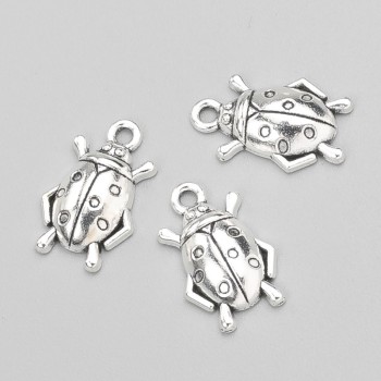 Findings Pendant Ladybird 18x11mm pack of 20pcs +/- 20g