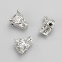 Bead insert findings Wolf, diameter 12x10x8mm, pack 20g, 7pcs+/- metal colour "silver"