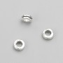 Bead findings insert, 6x3mm diameter, packaged 20g, 50pcs± metal colour "silver"