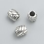 Bead insert findings, diameter 9x8mm, pack 20g, 12pcs+/- metal colour "silver"