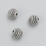 Bead finding insert bead, diameter 8mm± packaged 20g 15pcs± metal colour "silver"