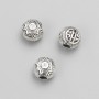 Jewellery Findings Bead Spacer, Diameter 8x7mm+- Pack 20g. 19pcs+- Metal Colour "Silver"