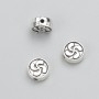 Jewellery Findings Bead Spacer, Diameter 8x3mm(+-), Pack 20g, 23(+-)pcs, Silver Metal Colour