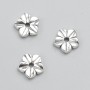 Findings Spacer Bead Flower, diameter 11x3mm pack 20g 15pcs+/- silver-tone metal