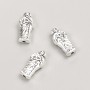 Findings Bead Insert Icon, diameter 13x6x4mm, pack 20g, 23pcs+/- metal colour "silver"