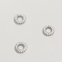 Findings Spacer Bead, Diameter 6×1mm, Pack 20g, 156pcs+/-, Metal Colour "Silver"