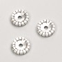 Findings Bead Insert, diameter 10x2mm, pack 20g, 27pcs+/- metal colour "silver"