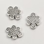 Findings Bead Insert, diameter 17x13x3mm, pack 20g, 11pcs+/- metal colour "silver"
