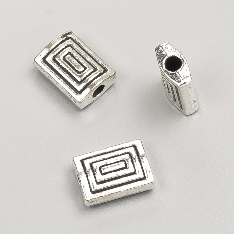 Bead insert findings, diameter 12x8x4mm, pack 20g, 12pcs+/- metal colour "silver"