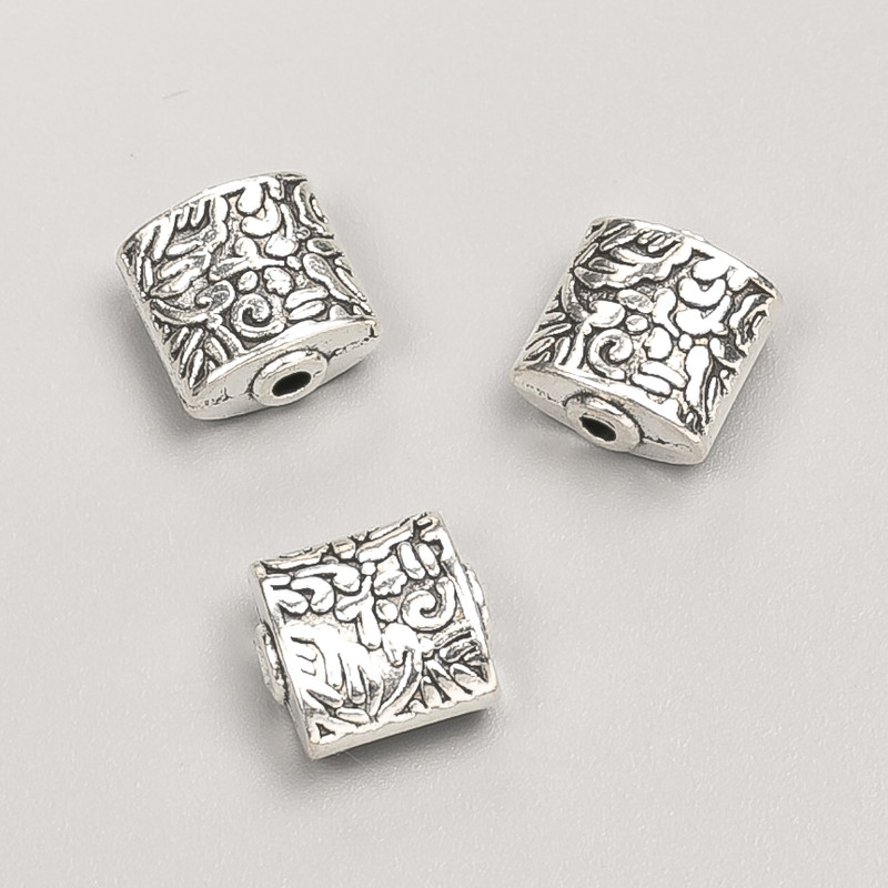 Bead Insert Findings, 10x5mm Diameter, 20g Pack, 9pcs+- Silver Metal Colour