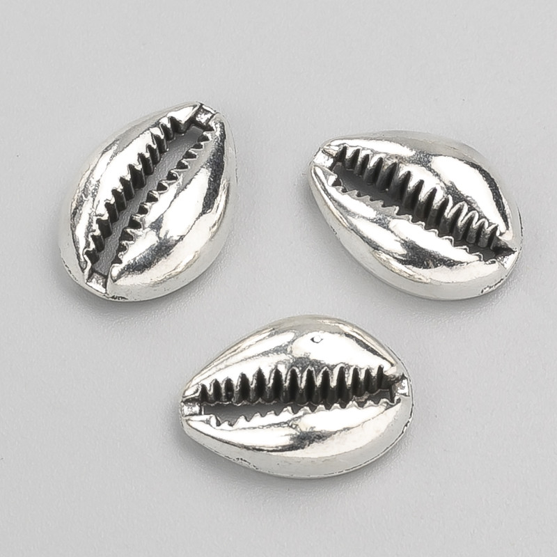 Jewellery Findings Shell Pendant No Hole, 17x12x5mm, 10pcs+/- Pack, 20g