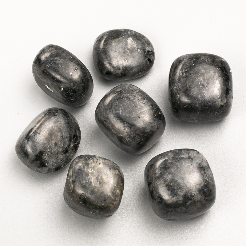 Larvikite Souvenir Natural Stone, Tumbled 22x19mm (+/-), 100g Pack