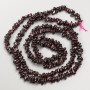 Garnet Beads, Natural Stone Chips, Diameter 5x3mm+/-, Length 80cm+/- on Thread