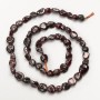Garnet Beads, Natural Stone Tumbled, Diameter 8x7mm+/-, Length 41cm+/- on Thread