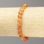 Carnelian Natural Stone Tumbled Bracelet on Elastic, 7x8mm+/-, 18cm Length