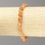 Carnelian Natural Stone Tumbled Bracelet on Elastic, 10x6mm+/-, 18cm Length